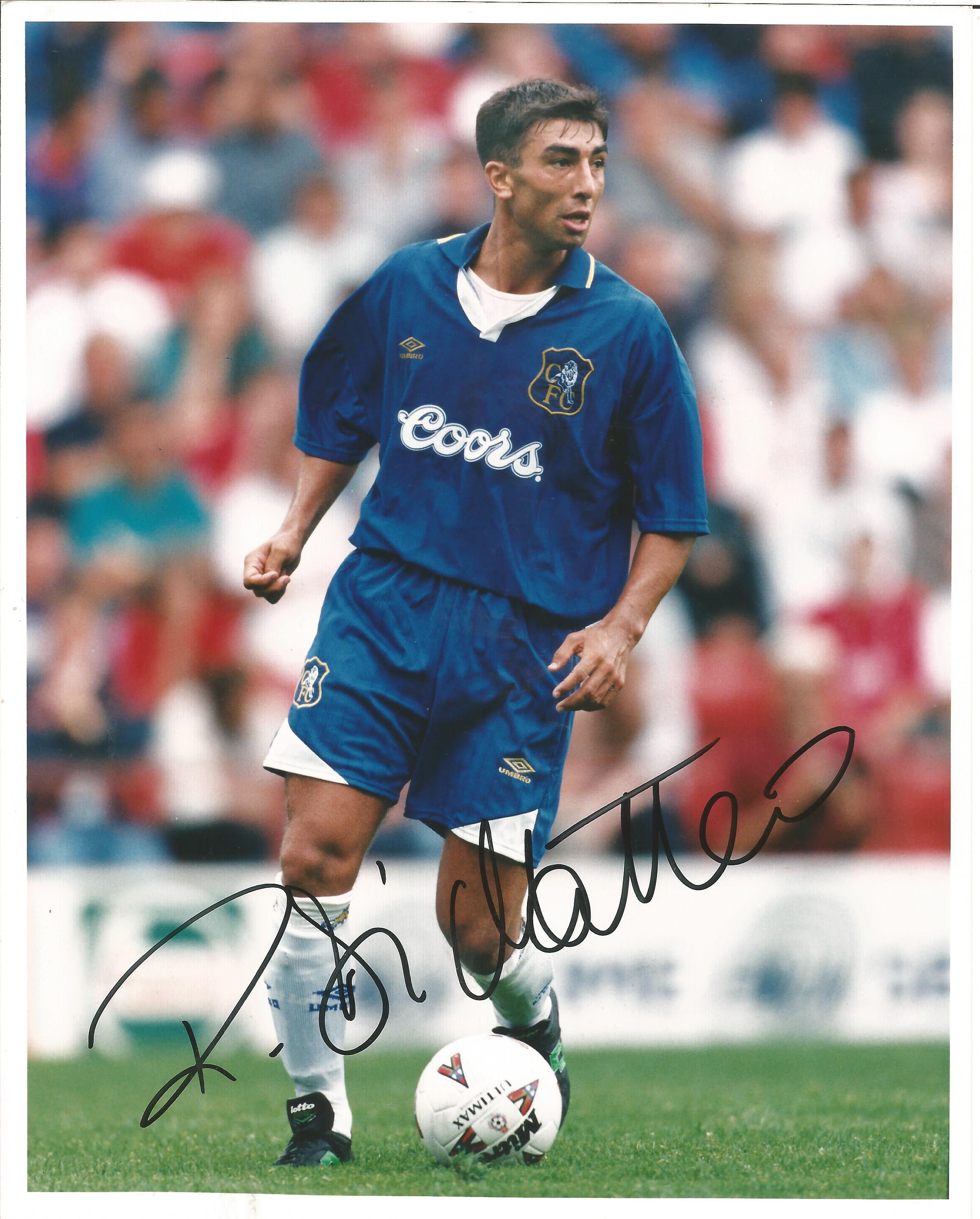 Roberto Di Matteo Signed Chelsea 8x10 Photo. Good condition. All autographs come with a