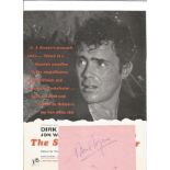 Dirk Bogarde (1921 1999) Actor Signed Vintage Album Page With The Spanish Gardner Picture. Good