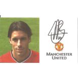 Ruud Van Nistelrooy Signed Official Manchester United Card. Good condition. All autographs come with