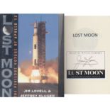 Apollo 13 James Lovell. Hardback copy of Lovell's autobiography, 'Lost Moon'. Good condition. All