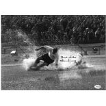 Tom Finney Preston Signed 16 x 12 inch football photo. Good condition. All autographs come with a