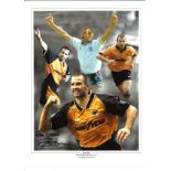 Steve Bull Wolves Signed 16 x 12 inch football photo. Good condition. All autographs come with a