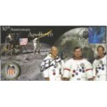 Space Moonwalker Charlie Duke NASA Astronaut signed 2002 Apollo 16 Limited Edition cover. Good