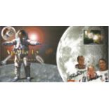 Space Moonwalker Dave Scott and Al Worden NASA Astronaut signed 2002 Apollo 15 Limited Edition