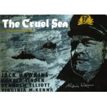 Virginia McKenna signed 16 x12 inch colour photo of the movie poster for Cruel Sea. Good
