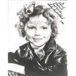 Shirley Temple Black signed 10 x 8 inch b/w early portrait photo, to Richard. Good condition. All