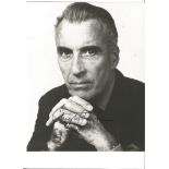 Christopher Lee signed 7 x 5 inch b/w photo. Good condition. All autographs come with a