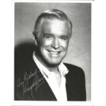 George Peppard signed 10 x 8 inch b/w early portrait photo, to Richard. Good condition. All