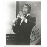 Dean Martin signed 10 x 8 inch b/w portrait photo, to Richard. Good condition. All autographs come