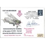 Aviation Pioneer Alan Cobham signed 1970 Fleet Air Arm Museum Swordfish cover. Good condition. All