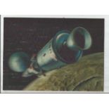 A 1969 Moon Orbit Hologram Lenticular postcard by Toppan with a Windsor 14th October 1969 postmark