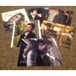 Robert Pattinson collection 6 superb, signed colour photos. Robert Douglas Thomas Pattinson (born 13