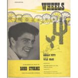 Robb Storme Singer Signed Vintage Wheels Sheet Music £4-6. Good condition. All autographs come