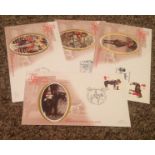 Benham FDC collection All the Queens Horses includes 4 covers The Household Cavalry, Trooping the