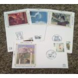 Benham FDC collection 4 covers 20th Century Art dating 1993 includes Thorn Trees Graham Sutherland