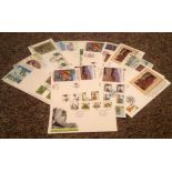 Nature FDC collection 18 interesting covers dating back to the eighties subjects include The Green