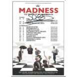 Suggs of Madness signed concert flyer. Good condition. All autographs come with a Certificate of