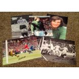 Football Goalkeepers collection 5 superb assorted signed photos from legendary names such as Gary