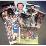 Football collection 9 fantastic, signed photos includes some legendary names such as Neville