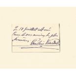 Pauline Viadot small signature. French soprano. Good condition. All autographs come with a