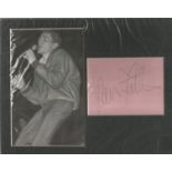 Adam Faith (1940-2003) 1960s Singer & Actor Signed Vintage 8x10 Mounted Album Page With Photo £10-