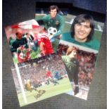 Football collection Goalkeeper legends 5 signed colour photos includes Jimmy Rimmer, Bruce