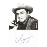 Ernest Borgnine (1917-2012) Actor Signed Card With Photo. Good condition. All autographs come with a