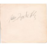 Jan Kubelik - Czech violinist large signature. Good condition. All autographs come with a