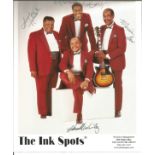 The Ink Spots signed 10x8 colour photo. Signed by 4. Good condition. All autographs come with a