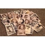 UNSIGNED vintage black and white photo collection. 24 in total. Good condition. All autographs