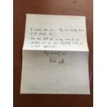 Malcolm Campbell signed handwritten Letter dated 1935