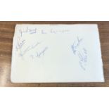 Busby Babes Liam Whelan and Duncan Edwards signed autograph album page
