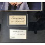The Carpenters framed and mounted autographs