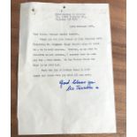 Mother Teresa signed typed letter dated 1986