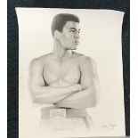 Boxing Muhammad Ali signed 20 x 16 print