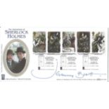 Sherlock Holmes Actor Jeremy Brett signed FDC