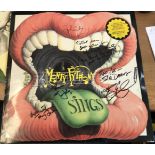 Monty Python cast multiple signed Sings 33rpm Record Sleeve