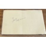 John Betjeman poet signed 6 x 4 inch autograph album page