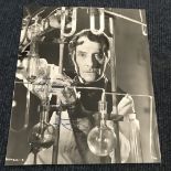 Peter Cushing signed 10 x 8 inch b/w photo