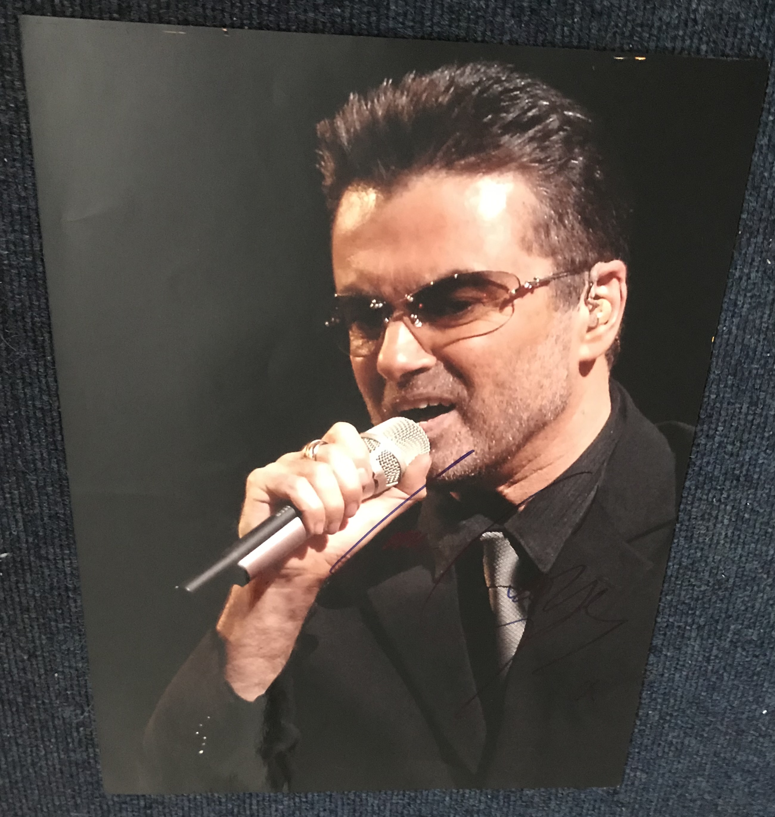 George Michael music signed photo
