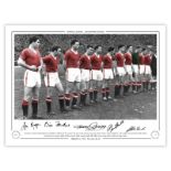 Football Autographed MAN UNITED 16 x 12 Limited Edition