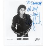 Michael Jackson signed promo photo