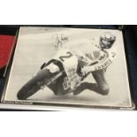 Barry Sheene Motor cycle racing legend signed poster