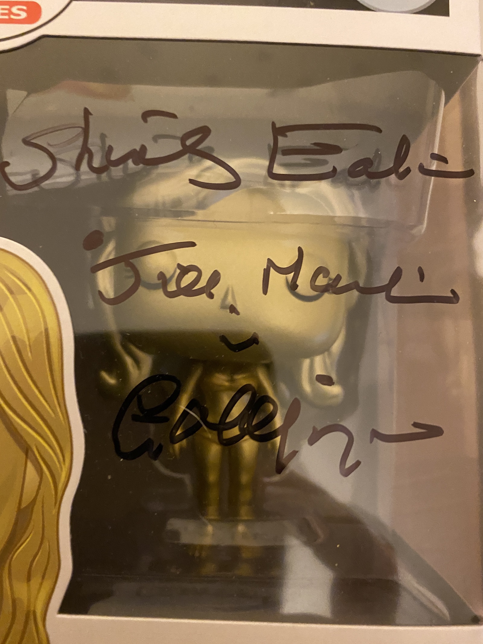 007 James Bond Shirley Eaton signed Funko Pop Vinyl