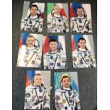 Cosmonauts signed space suit photo collection.