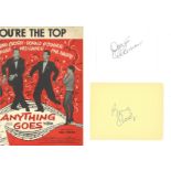 Bing Crosby and Donald O'Connor autographs