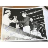 Bobby Moore multiple signed World Cup football photo