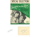 Gene Kelly and Debbie Reynolds autographs