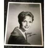 Debbie Reynolds signed 10 x 8 inch b/w photo. Condition 8/10. All autographs come with a Certificate
