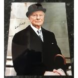 Sir John Gielgud signed 10 x 8 inch colour photo. Condition 9/10. All autographs come with a